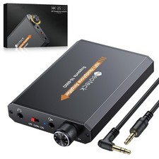 Portable Headphone Amplifier 16-600 Ohm, Rechargeable 3.5mm Amp with Volume Cont