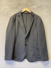 PJ Paul Jones Mens M Gray Knit Sweater Blazer Smart Casual Sportcoat /144-41