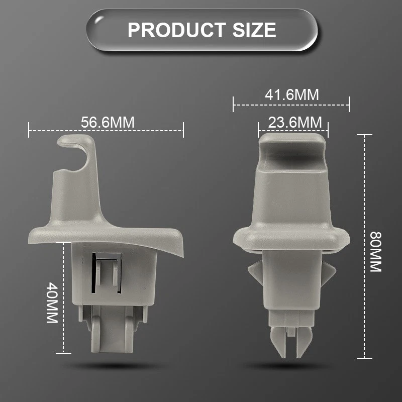 2x clips de retención de parasol para GMC Savana 2500 Chevrolet Express 3500 2500 1500 Foto 3 de 4