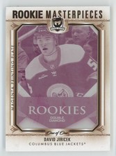 2022-23 UD The Cup Rookie Masterpieces Magenta David Jiricek RC 1/1