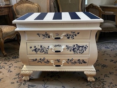 country blue dresser Henley Scalloped Edge 6 Drawer Wide Dresser, Blue Spruce main image 1