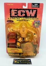 1999 ECW The Franchise Shane Douglas Wrestling Figure Small Head Variant SEALED