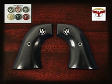 RUGER BLACKHAWK, WRANGLER, VAQUERO, SINGLE SIX ~ Magna-Tusk™ BLACK IVORY GRIPS 