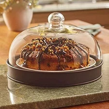 SkyMall Galvanized Metal and Glass Dome Server