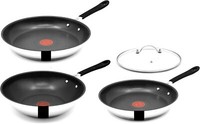 Tefal Jamie Oliver Pfannenset - Pfanne 28 Cm + Pfanne 24 Cm + Wok 28 Cm