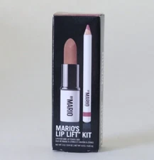 Mario's Lip Lift Kit Mauve Ultra Suede Lipstick Erin/Nude Lip Pencil Smokey Pink