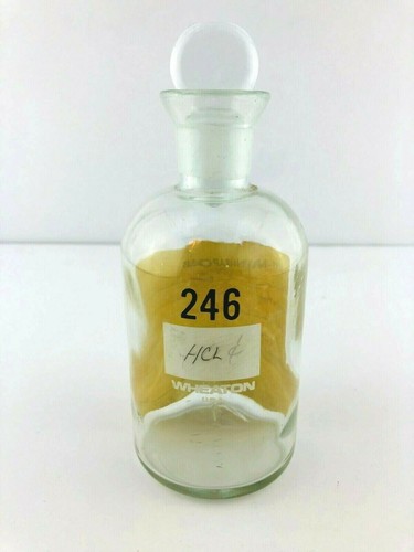 Wheaton USA Vintage Chemistry Bottle Ground Glass Stopper # 246 - Bild 2 von 6