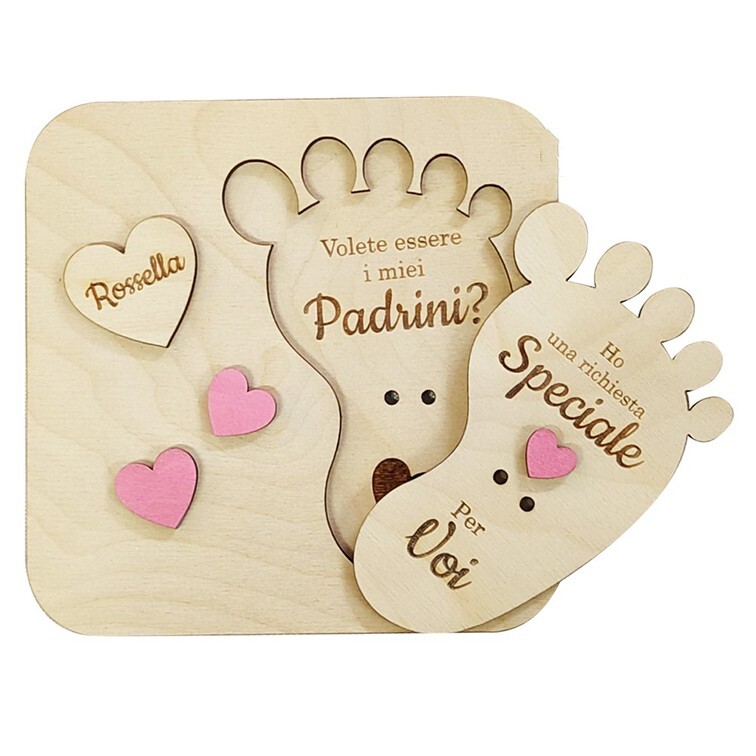 Eventschild Du willst mein Pate sein Patin personalisierbar Fuß