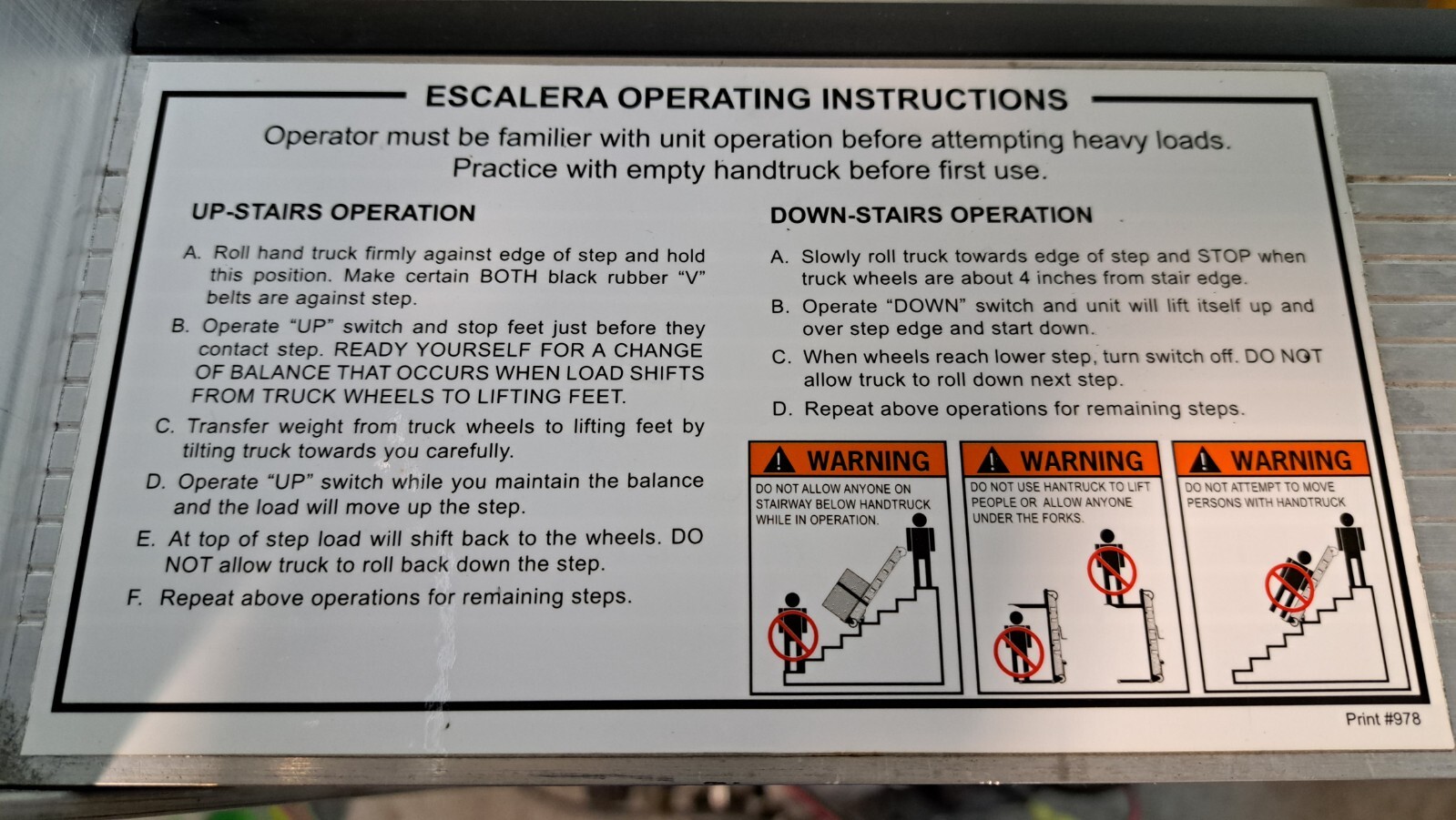 Escalera Staircat Stair climbing Hand truck eBay