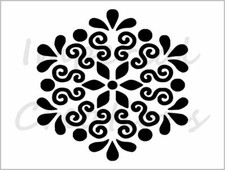Mandala 2 Stencil Geometric Circle Hexagon Shape 8.5" x 11" Reusable Sheet S651