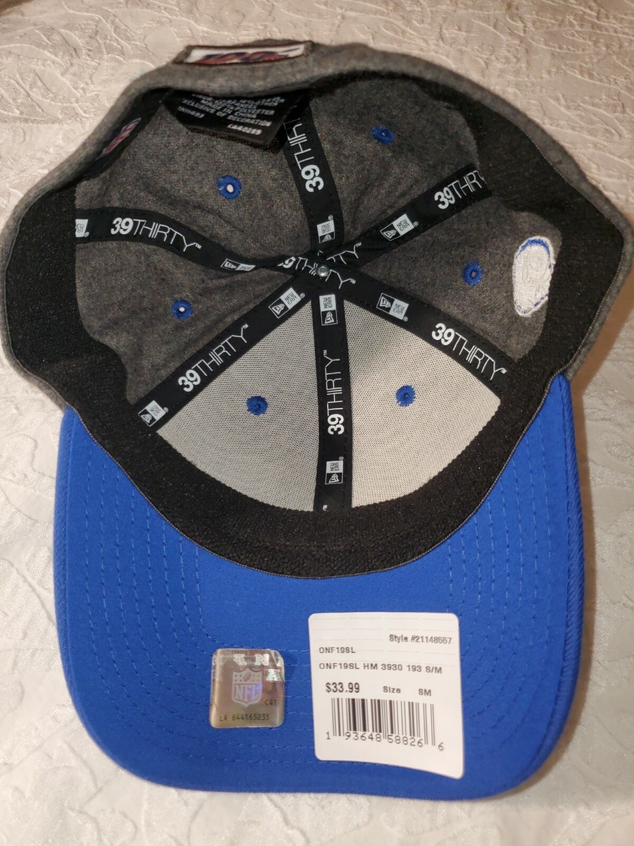 NEW ERA 39 THIRTY NFL LOS ANGELES RAMS ONFIELD MENS HAT GREY BLUE