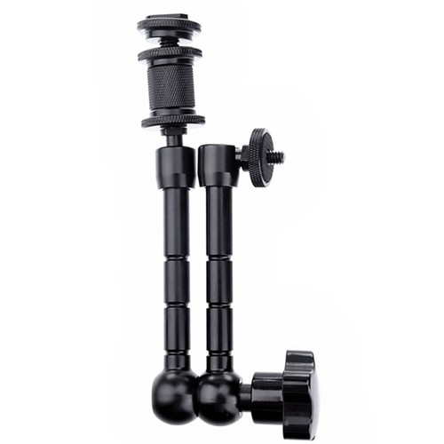 2PCS 11 Inch Size Articulating Arm for Monitor LED Lights Camera (Black) - 第 8/11 張圖片