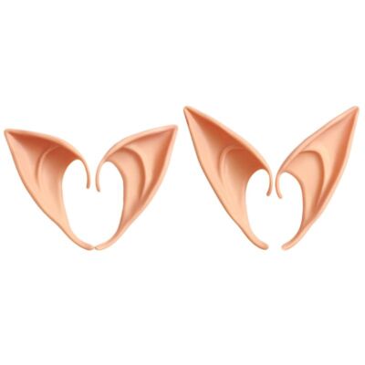 1 Pair Angel Elf Ears Latex Halloween Cosplay Costume Photo Props
