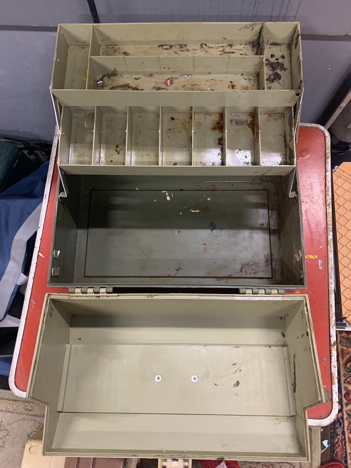 Rare Vintage My Buddy TackleMaster 8516, 5 Tray Fishing Tackle Box