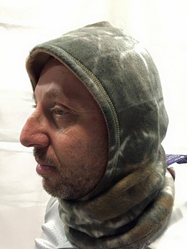 ZooFleece Sombrero Pasamontañas Máscara de Esquí Capucha Cara Gris Camuflaje Gris Nieve Caza - Imagen 4 de 9