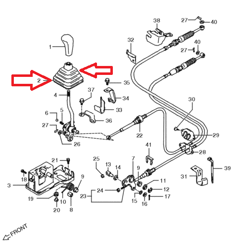 SUZUKI CARRY EVERY DA41T DB41T SUPER CARRY SK410 GEAR SHIFT