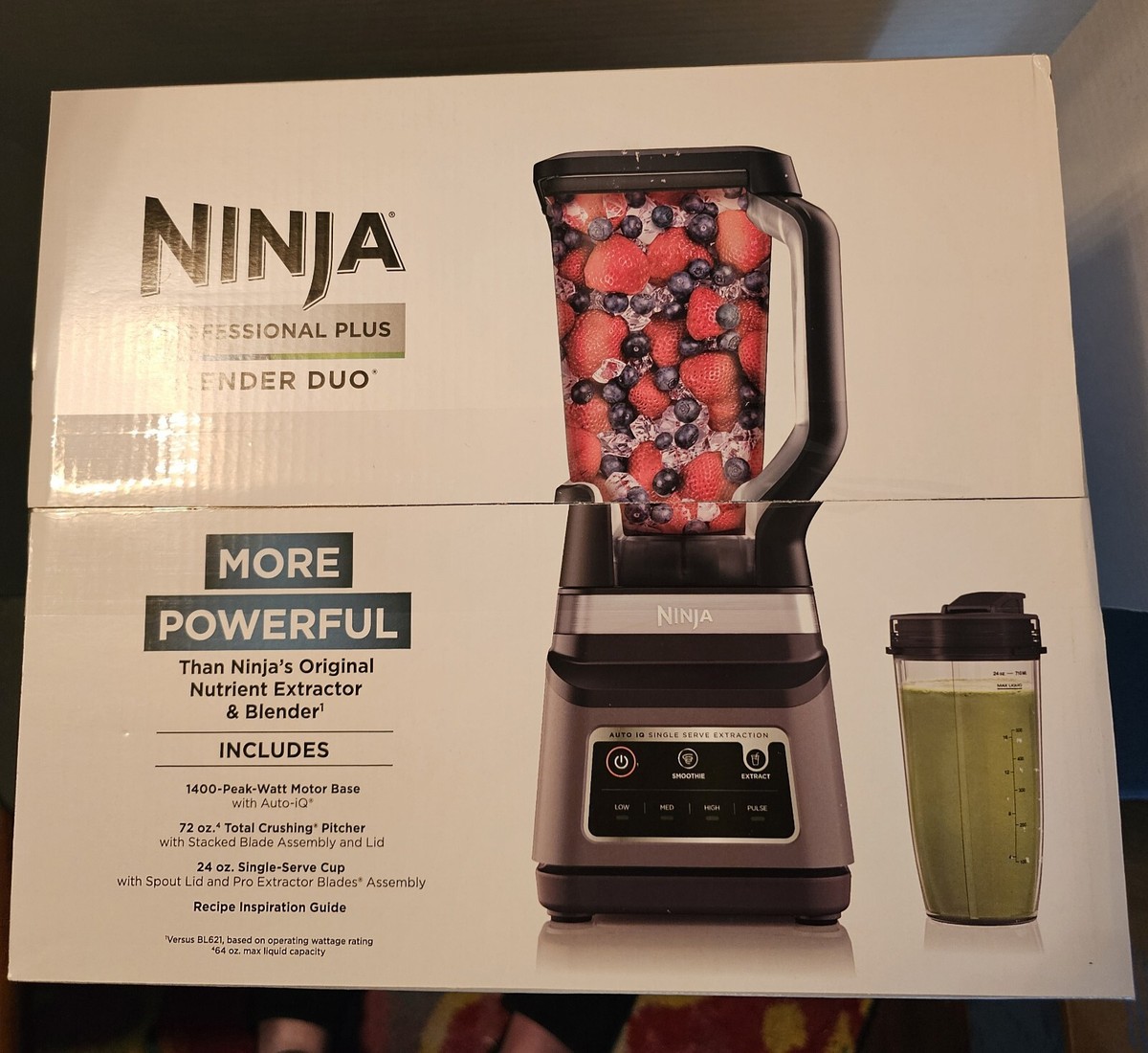 NINJA Professional Plus Blender DUO with Auto IQ BN750 30 NINJA Professional Plus Blender DUO with Auto IQ BN750 30