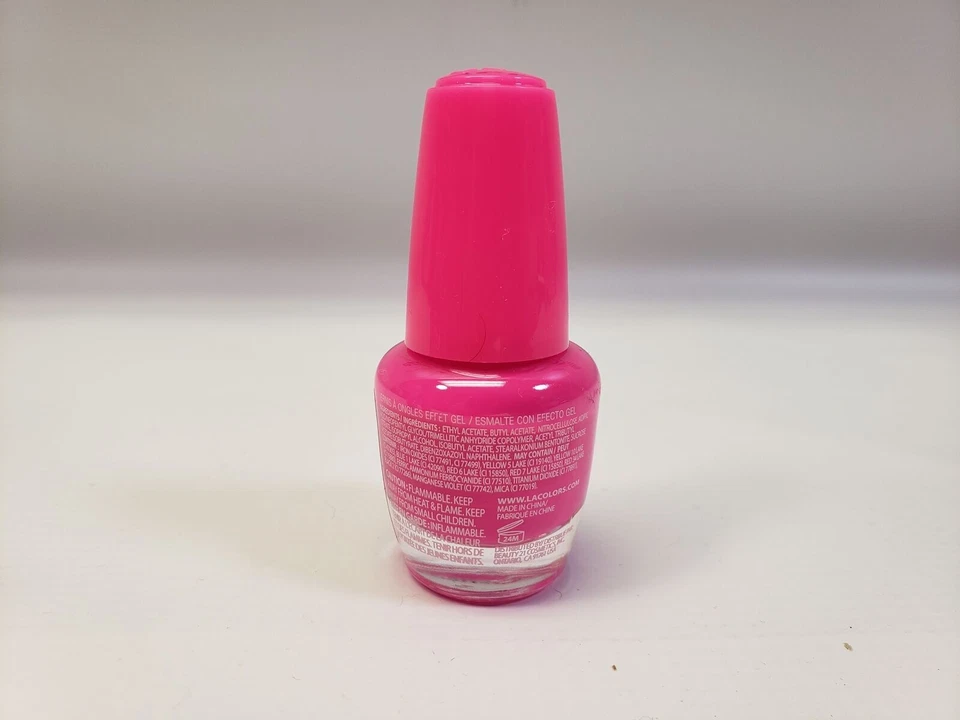 L.A. Esmalte de uñas Color Craze Gel Like Brilla en negro Light Rave X3 Nuevo Foto 3 de 3