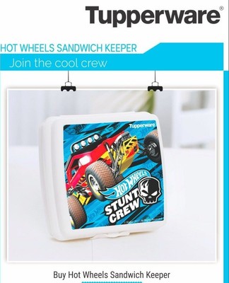 tupperware hot wheels lunch box