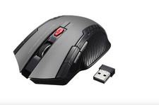 Gray Super Personalized Wireless Mouse 2.4Ghz USB Gaming Mouse