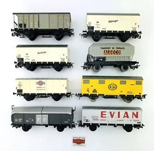 ME58 - PIKO/JOUEF/LIMA H0 - LOT 8 VARIED FREIGHT WAGONS 2 AXLES