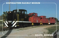 Postcard Southeastern Railway Museum Locomotive No 2 General Electric Center Cab