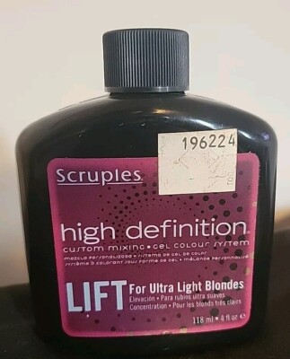 Scruples High Definition Lift For Ultra Light Blondes 4 oz Sealed Stained 