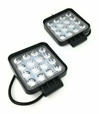 2X 48W LED LUCE LAMPADA FARO DA LAVORO 12V FARETTO AUTO BARCA FUORISTRADA
