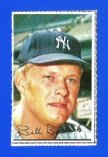 1971 Dell MLB TODAY'S TEAM STAMPS BILL BURBACH NM+ NEW YORK YANKEES (SB1)