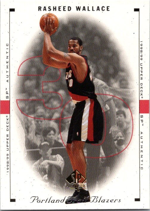 1998 SP Authentic -    #71  Rasheed Wallace