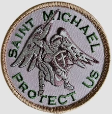ST MICHAEL PROTECT US MSM MILSPEC MONKEY TACTICAL MILITARY ARID HOOK PATCH