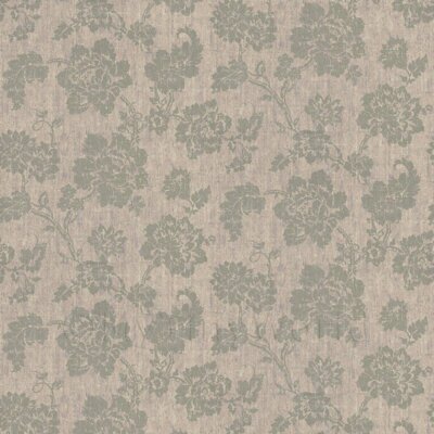 Puppenhaus grau Blumenmuster auf Stoff Stil Druck Tapete 