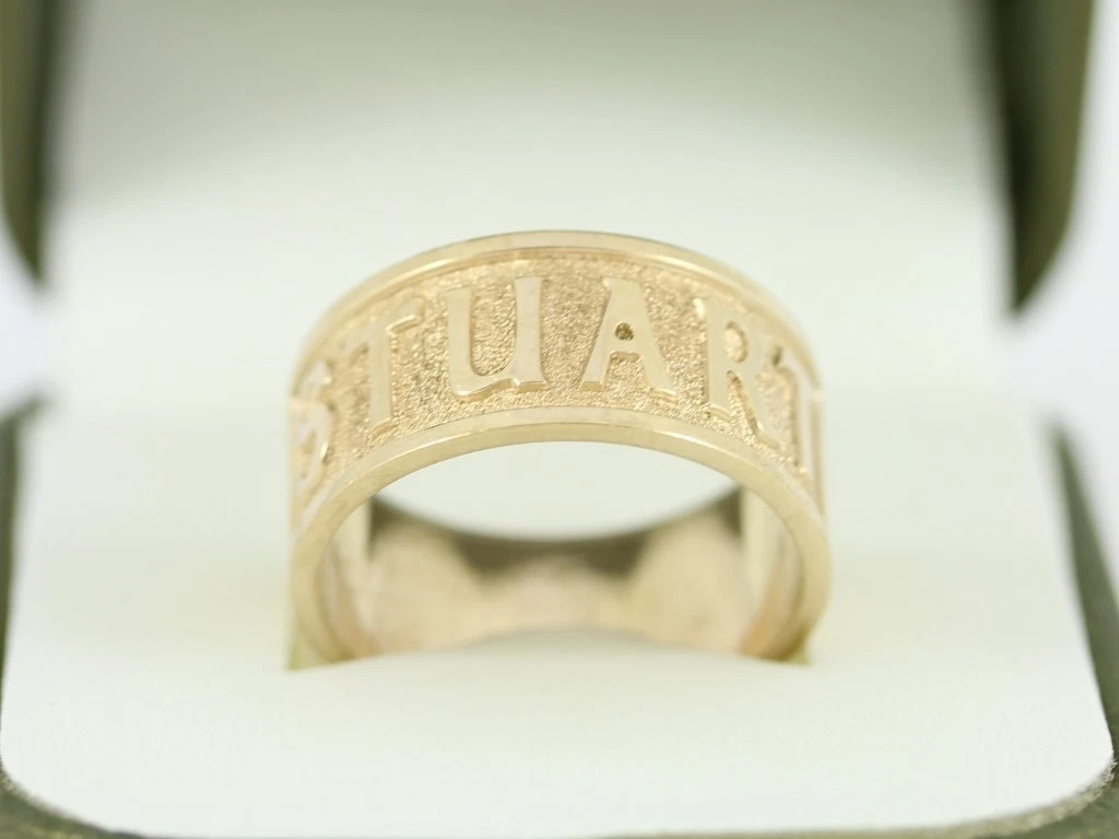 9ct gold name ring online