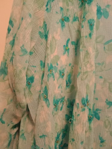 Dress Barn Women's 100% Silk Outer Covering Sheer Dress Size 18W - Picture 6 of 10