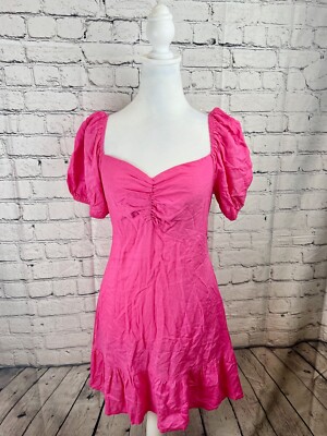 Princess Polly Dress Women's 6 Pink Someday Soon Mini Back Zip Smocked  Waist | eBay