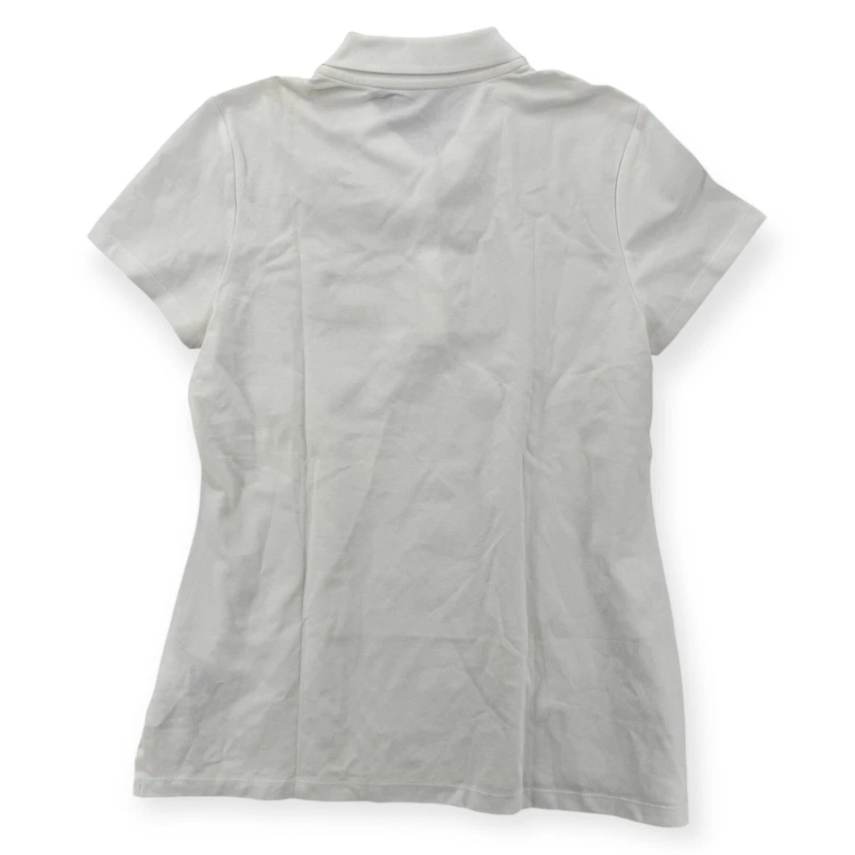 Tommy Hilfiger Polo Mujer Grande Manga Corta Blanco Clásico Top Golf Nuevo con Etiquetas Foto 2 de 4