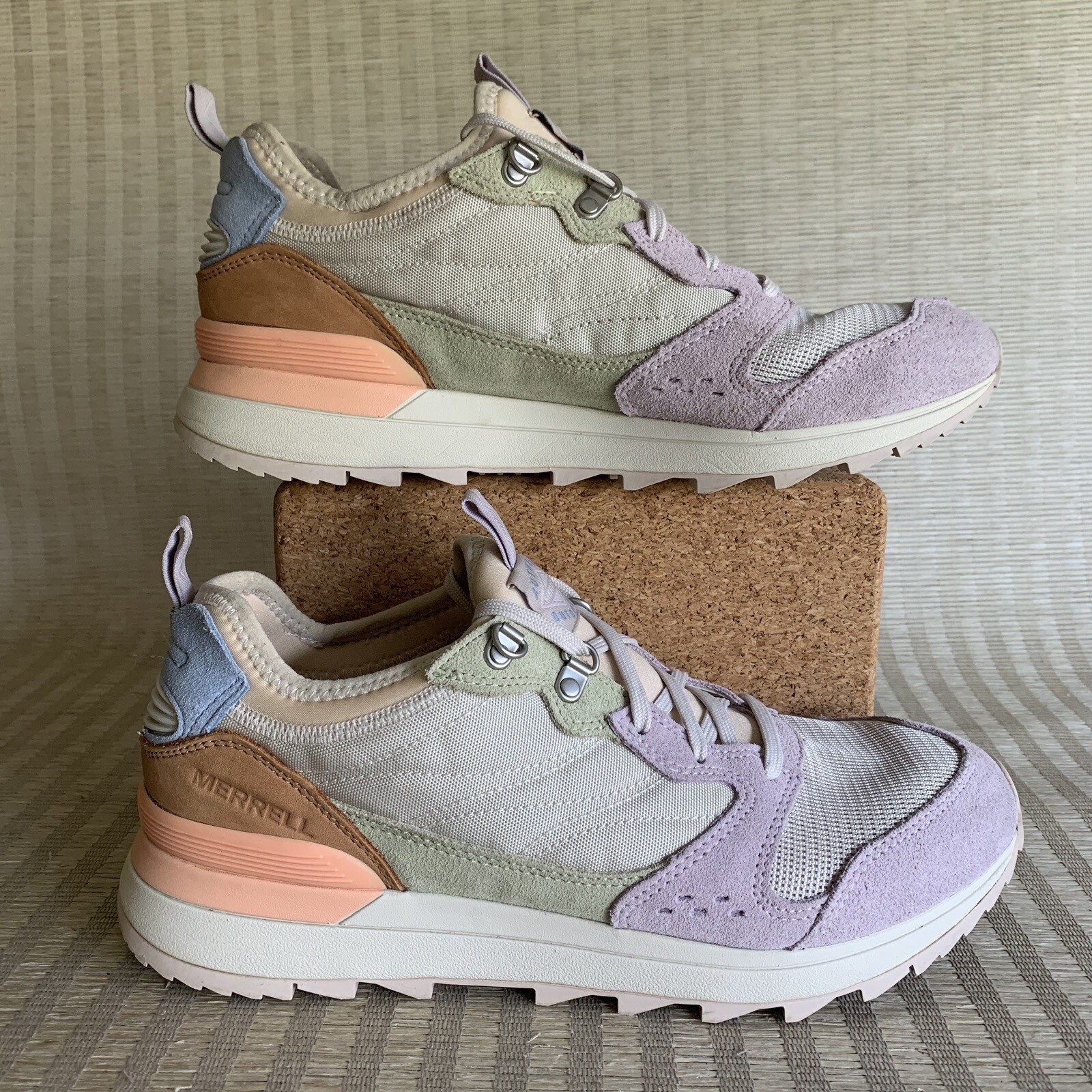 Scarpe sneakers Merrell donna Alpine 83 recraft scamosciate bianco sporco orchidea taglia 11