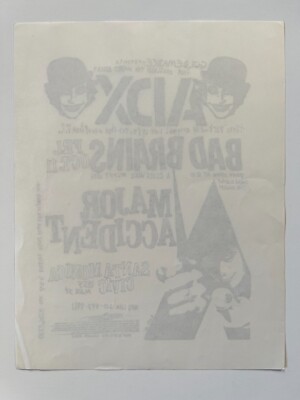 Bad Brains Addicts ADX Flyer Punk Minor Threat Misfits Poster | eBay