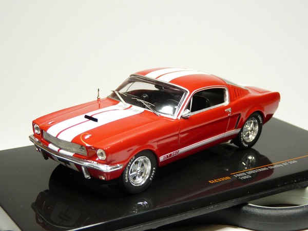 Ford Mustang Shelby GT 350 1965 Rot Weiß Lanes IXO CLC335N 1:43-image