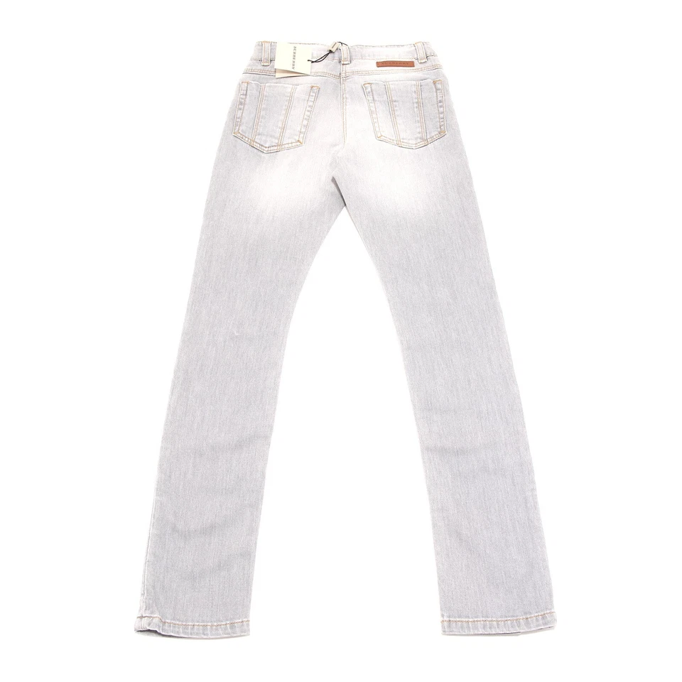 9255G jeans bimba grigio BURBERRY pantaloni cotone trousers kids - Image 2 of 4