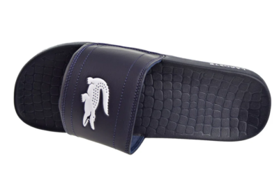 Lacoste Fraisier 118 1 US Cam Synthetic Navy/White Men\'s Slide Sandal Size 17 Black Lacoste Men main image 4
