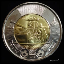 Commemorative Toonie - 2016 Battle of Atlantic 2 Dollar Coin - UNC
