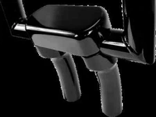 DS Blk Gloss 5.5in BB Handlebar Riser Top Clamp Kit Rocker C 08-11