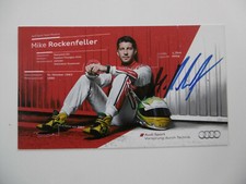 Mike Rockenfeller autograph signed 10x18 cm postcard Audi