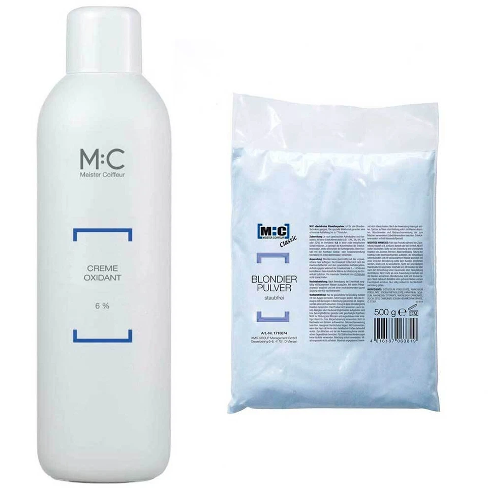 Comair M:C Blondierpulver Classic 500g + 1000ml Oxydant 6%