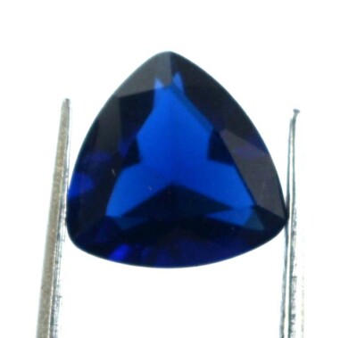 Natürlich Blauer Saphir Edelstein 1.80 Karat Trillion Cut AGI Zertifiziert CE29