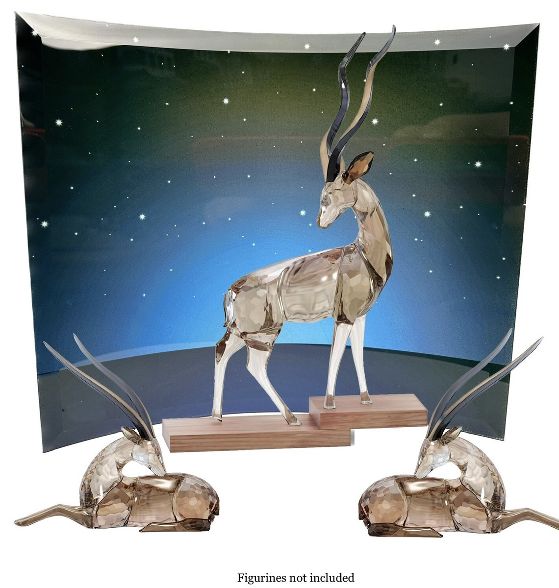 【新品未使用】ガゼル／SCS GAZELLE／SWAROVSKI Swarovski scs Stag gazelle Star crystal Display large Read