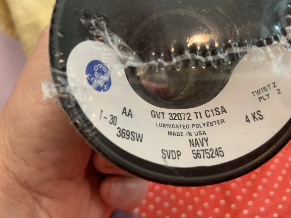 Coats Emb Thread Lubed Polyester Navy NEW Lot Of 6 See Label For Info - Image 2 of 4