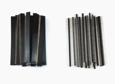 Honbay 40Pcs 40 Pin Single Row Male and Female Pin Header Connector Kit PCB Pin