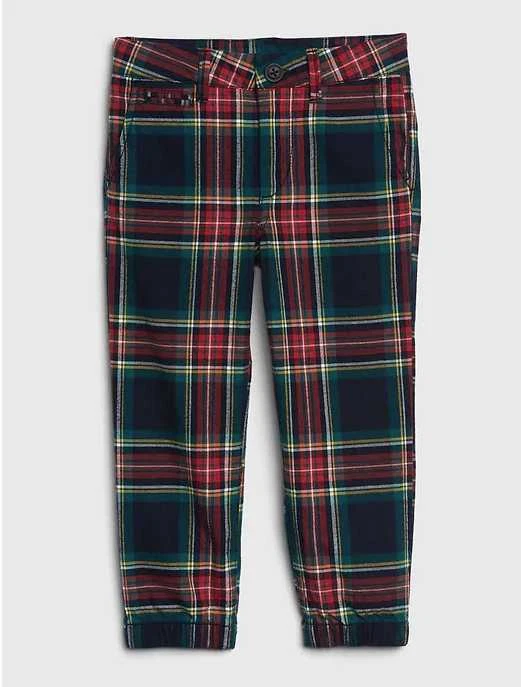 Red plaid pants for deals toddlers